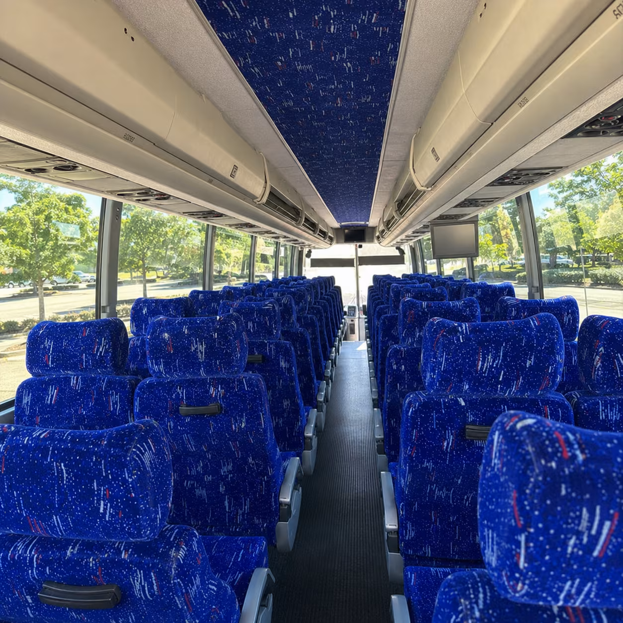 reno charter bus interior